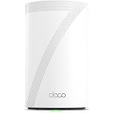 TP-Link Deco 7 Pro BE63 Tri-Band WiFi 7 BE10000 Whole Home Mesh, 1-Pack | 6-Stream 10 Gbps, 4x 2.5G Ports Wired Backhaul, 4x Smart Internal Antennas, VPN, HomeShield (1-Pack)