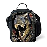 HUGSIDEA Cool 3D Animal Dinosaur Print Lunch Bags for Adults Kids Food Box