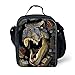 HUGS IDEA 3D Animal Dinosaur Print Small Lunch Bags for Kids Food Box