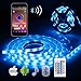 ALED LIGHT Bluetooth LED Strip Lights, 5050 16.4ft/5 Meter Led Lights with Smart-Phone APP Control,IR Remote Control,Waterproof LED Lights Strip for Bedroom,Kitchen,Christmas