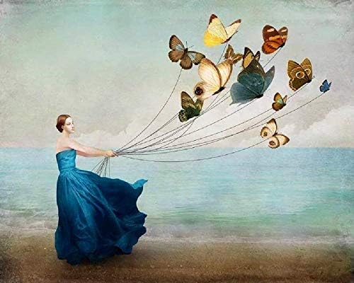 GAGALAM Adult Wooden Puzzle 1000 Pieces Flying Butterfly.Best Gift For Children Or Friends, Home Art Deco Painting