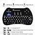 Beastron 2.4G Mini Wireless Keyboard with Touchpad＆QWERTY Keyboard, Backlit Portable Handheld Keyboard Wireless with Remote for Laptop,PC,Google Android TV,Xbox,PS3/4 .Black