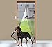 WENFENG Magnetic Screen Door with Heavy Duty Mesh Curtain, Mesh Bug Screen Door with Magnets,Full Frame Curtain Fits Door Size up to 34