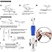 GeMoor Embroidery Punch Needle with 3 Size Needles, Embroidery Pen Craft Tool for Embroidery and DIY Sewing with Threaders, Embroidery Stitching Punch Needle Great for Handicraft Lover