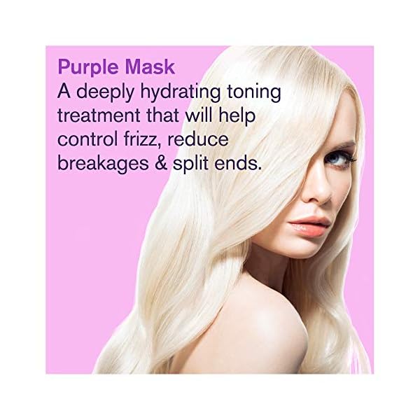 Purple-Hair-Mask-for-Blonde-Platinum-and-Silver-Hair-BOLD-UNIQ-by-B-Uniq-Blue-Masque-to-Reduce-Brassiness-and-Condition-Dry-Damaged-Hair-Sulfate-Free-Toner-200-ml Bold Uniq Purple Hair Mask - 200ml Hair Toner Colour Treatment to Remove Yellow Tones, Reduce Brassiness and Condition…