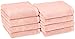 Amazon Basics Quick-Dry Hand Towels - 100% Cotton, 8-Pack, Petal Pink