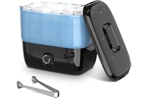 Kingsteam Portable Towel Steamer - Holds 16 Small Towels, Quickly Heats in 1-5 mins, Auto Off Timer, Ideal Foldable Towel Warmer for Facials, Spa, Barber, Massage Towel Steamer