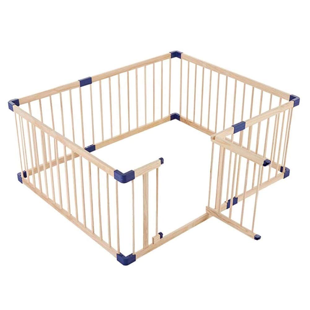 YXX Laufgitter Laufstall baby Extra Großer Hölzerner Baby Laufstall