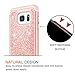 LeYi Compatible with Galaxy S7 Edge Case (Not Fit S7) with 2 Pack 3D PET Screen Protector, Bling Cute Girls Women Dual Layer Heavy Duty Phone Case for Samsung Galaxy S7 Edge 2016 Rose Gold