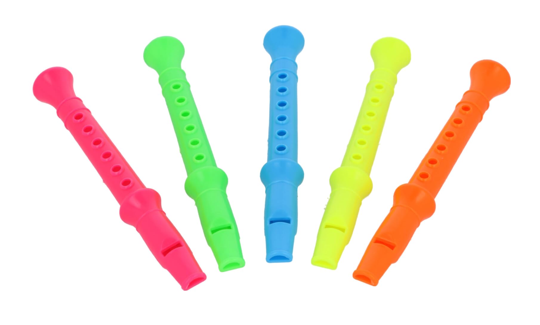12 x Mini Flutes Whistle Recorders - Kids Birthday Party Loot Bag Pinata Toys Fillers for Boys & Girls