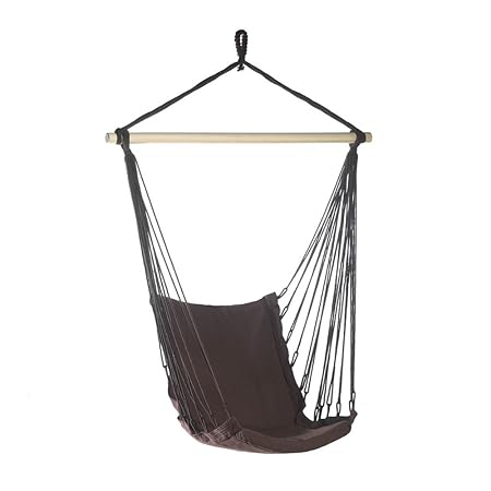 Espresso Cotton Padded Swing Chair (pack of 1 EA)