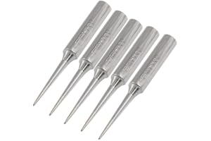 FEITA 900M-T Soldering Tips 0.8mm Point Solder Iron Replacement Tip Accessories Kit for Electronics 936 Soldering Station Tools (LI 5Pcs)