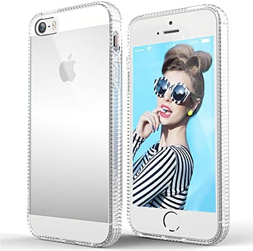 2016 Best New iPhone SE, iPhone 5 Case, BEFROG [CRYSTAL BACK] Soft Slim Flexible Grip Clear Back Pannel + Tpu Bumper Cover Case for Apple iPhone SE, iPhone 5 Special Edition Mini Clear (Crystal Clear)