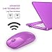 Jelly Comb 2.4G Slim Wireless Mouse with Nano Receiver, Less Noise, Portable Mobile Optical Mice for Notebook, PC, Laptop, Computer, MacBook MS001 (Fuchsia)