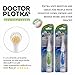 Doctor Plotka's Mouthwatchers Antimicrobial Floss Bristle Silver Electric Power Toothbrush, Green