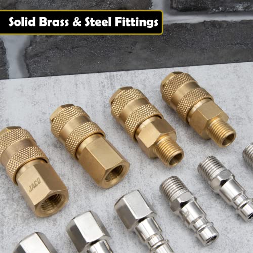 JACO HiFlo Quick Connect Air Hose Fittings 1/4" NPT High Flow Plug