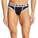 Diesel Men's Jack Fresh and Bright Cotton Modal Brief,Black,Medium