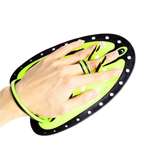 IFLYING Hand Paddles Swimming Training Paddles for Professional Swimmer and Swimming Beginner (Yellow, L)