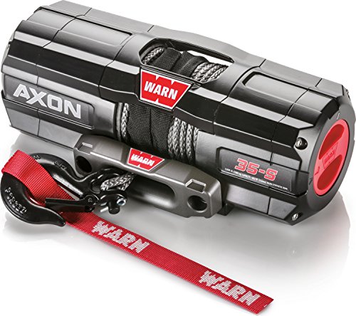 WARN 101130 AXON 35-S Powersports Winch with Spydura Synthetic Cable Rope: 3/16" Diameter x 50' Length, 1.75 Ton (3,500 lb) Pulling Capacity - Image 2