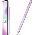 NIUTRENDZ Gradient Color iPencil Case for Apple Pencil 2nd Generation Case Silicone Protective Cover Sleeve Skin for Apple Pencil 2nd Gen (Apple Pencil 2nd Generation, Gradient Purple)