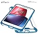 Moto G4 / Moto G4 Plus Case, POETIC Affinity Series Premium Thin/No Bulk/Clear/Dual Material Protective Bumper Case for Motorola Moto G4 / Moto G4 Plus (2016) Blue/Clear