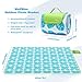 WolfWise 79″x79″ XXL Picnic Blanket Extra Large Fleece Beach Mat with Waterproof Backing Anti Sand, Green Leavesthumb 4