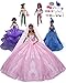 Tatuer 25pcs Handmade Barbie Doll Clothes and Accessories Set Include-3 Packs Party Gown Outfits+2 Packs Casual Wear +20pcs Different Shoes Accessories for Girl's Birthday Xmas Gift