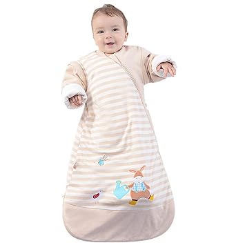 baby winter sleeping bag with sleeves
