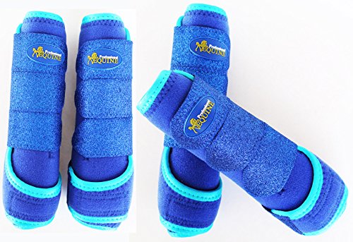 Professional Equine Horse Medium 4-Pack Sports Medicine Splint Boots 4167C - Thumbnail 2
