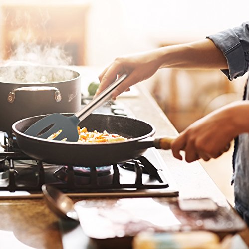 Vasdoo Silicone Kitchen Utensil Set,8 Pieces Cooking Utensil Set, Nonstick Kitchen Tools and Gadgets with Stainless steel Handle