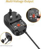 Zolt 45W Universal Power Adapter AC DC 5V 15V with 10 Connectors USB Port view 4