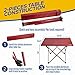 Portable Picnic and Camping Table – Collapsible Accordion Aluminum Frame, Roll Up Aluminum Table Top – Drawstring Carrying Case – Ultra Lightweight – by Outravthumb 3
