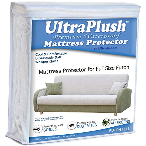 Ultra Plush 100% Waterproof Premium Mattress Protector, Luxuriously Soft and Comfortable, Protects Against Dust Mites and Allergens, Snug, Fitted Fit for Full Size Futon Mattresses Up to 12" Thick - Thumbnail 6