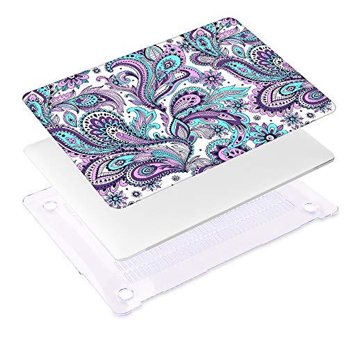 For MacBook Pro 13 Inch with Retina (2015) case [Models:A1502/A1425], Crystal Print Hard case Laptop sleeve with Purle Dust plug and Keyboard skin, Tribal ethnic - Thumbnail 4