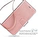 Arae Wallet Case for iPhone Xs Max PU Leather flip case Cover [Stand Feature] with Wrist Strap and [4-Slots] ID&Credit Cards Pocket for iPhone Xs Max 6.5 inch - Rose Gold