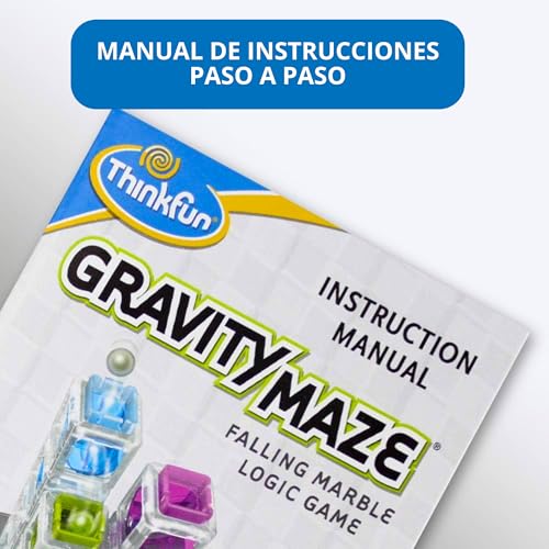 ThinkFun - Gravity Maze | Gift Child 8 Years | Board Games Kids 8 Years or Over | Marble Circuit | Marble Run Logica with 60 Challenges | Kids Games