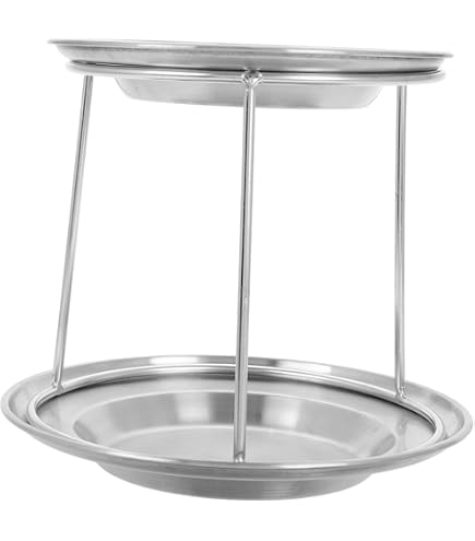 TableTop King 3-Tier Seafood Tower Set – Aluminum Serving Trays With Stand For Parties