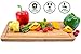 LARGE Premium Bamboo Cutting Board w/EXTRA BONUS and Deeper Juice Groove, Convenient Edges for Lifting & Moving, Lightweight & Very Durable Surface by DiEvita
