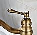Rozin Single Hole Deck Mounted Bathroom Countertop Faucet One Handle Vessel Sink Mixing Tap Antique Brass