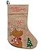 Zilo Novelties Burlap Christmas Stockings, Large Burlap Stockings for Christmas with Snowman, Reindeer & Santa (3)