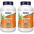 NOW Supplements, Slippery Elm Powder (Ulmus rubra), Non-GMO Project Verified, Herbal Supplement, 4-Ounce (Pack of 2)