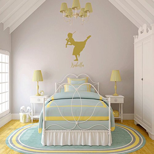 Violin Wall Decor - Personalized Vinyl Decal - Violinist Gifts For Girl's Bedroom, Playroom or Music Room