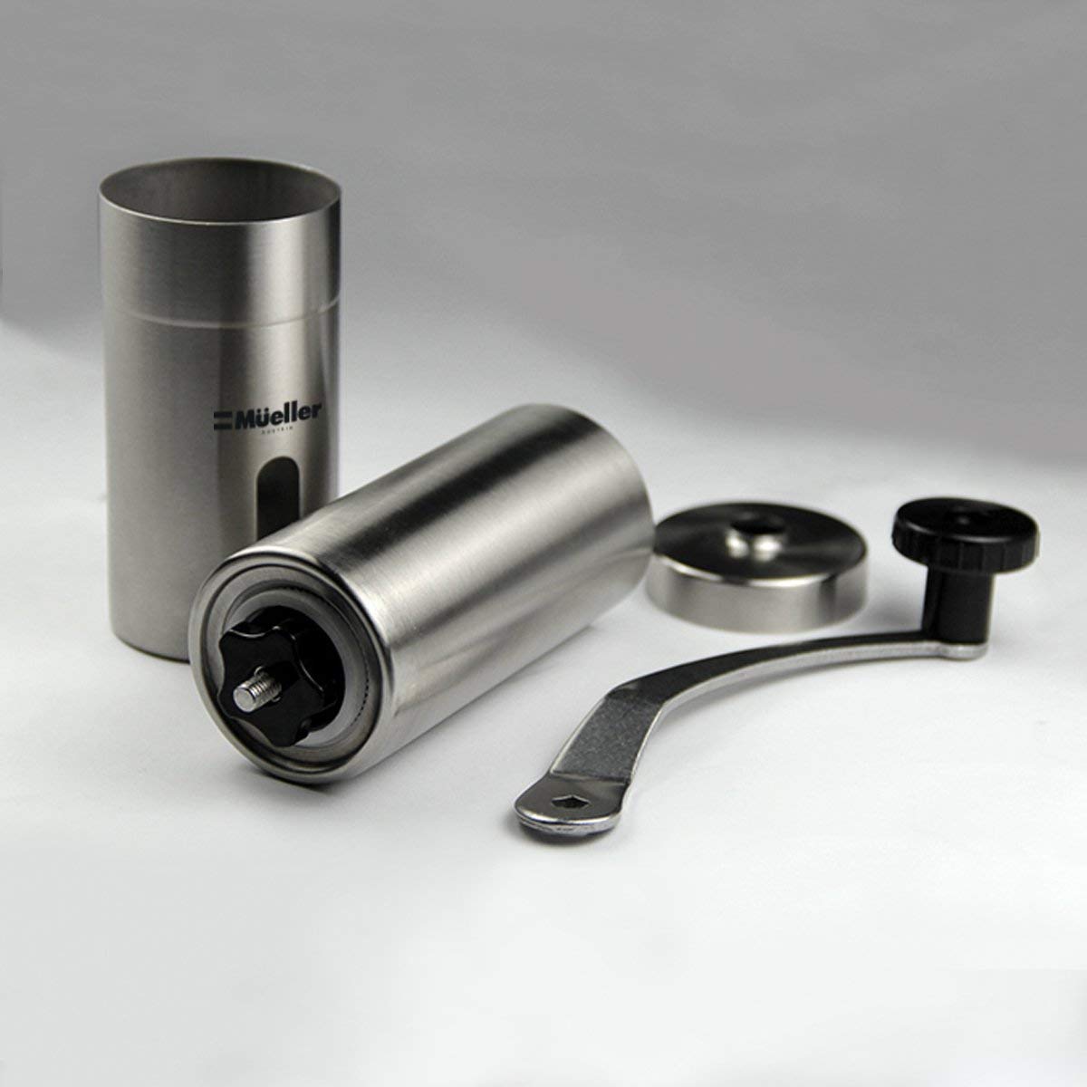 Mueller Austria Manual Coffee Grinder, Whole Bean Conical Burr Mill for