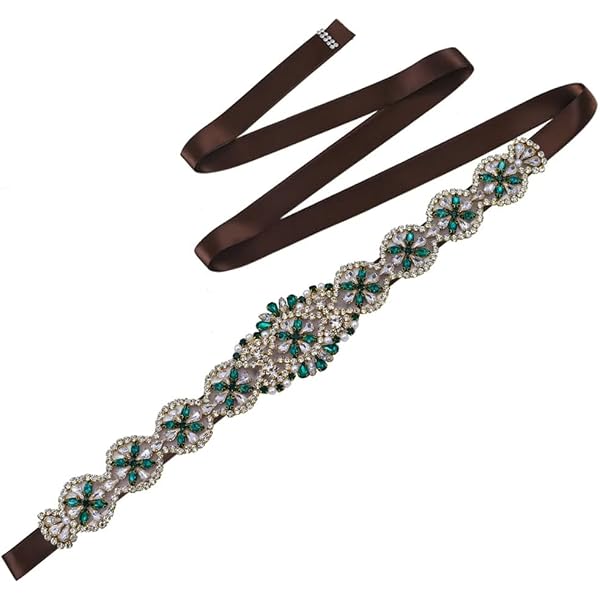 Rhinestone Bridal Belt by Dessy Group Crystal Bridal Belt, Rhinestone Bridal Sash, Beaded Bridal  main image 3