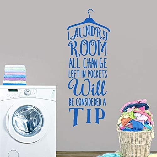 Lavandería Ropa Rack Cita Vinilo Etiqueta De La Pared Mural Art Decal