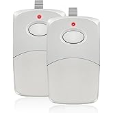 Upgraded for Linear 3089 308911 Multicode Gate Opener Clicker Remote, 2PK | Gate Clicker 10-Dip Switch 300MHZ, 10 Digit/Pin Garage Door Remote Control, More Stable &amp; Secure 120FT Range, Easy to Program