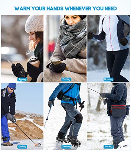 image for Pvendor Winter Warm Touchscreen Gloves for Women Men - Triangle Anti-S