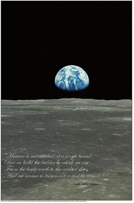 24 X 36 Lever De Terre Earth Se Lever De Lune Horizon Photo