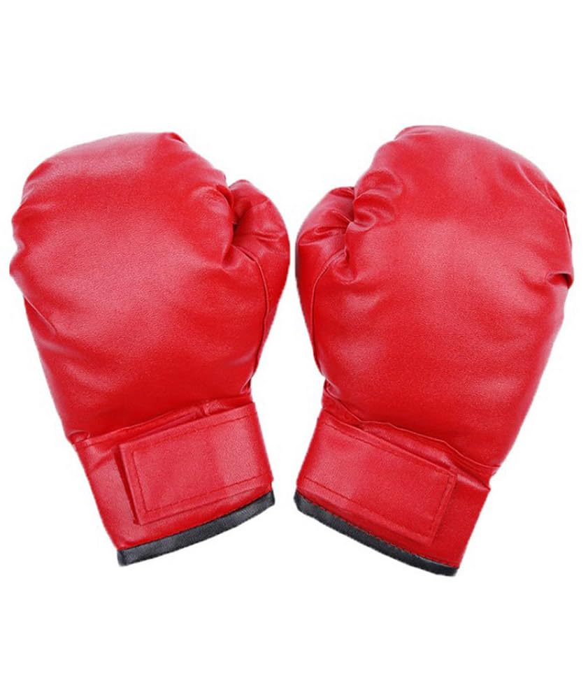 ZNLFS Children Boxing Costume Halloween Fancy Dress Role Playing Uniform Carnival Boxer Sport Jumpsuit and Robe for Kids (Red Gloves, One Size) — image 1