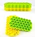 Bestag Silicone Ice Cube Trays with Lids BPA Free Easy Release Cubes Ice Trays (Green)